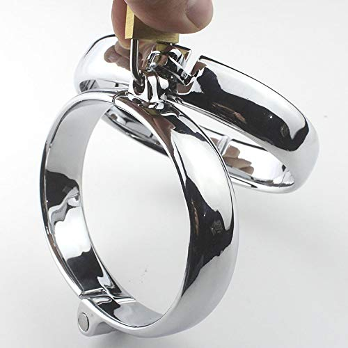 Handschellen Spielzeug, Metallhandschellen Edelstahl for Paarmanschetten Erwachsenenspiel Erotikspielzeug ZL32408,Fesselgurte & -stangen (Size : Female Anklecuffs)
