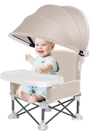 Trona para bebés - Silla elevadora de diseñ plegable, Trona elevadora de viaje | Silla de alimentación para niños, asiento elevador de diseñ plegable para picnics al aire libre, fiestas y comidas
