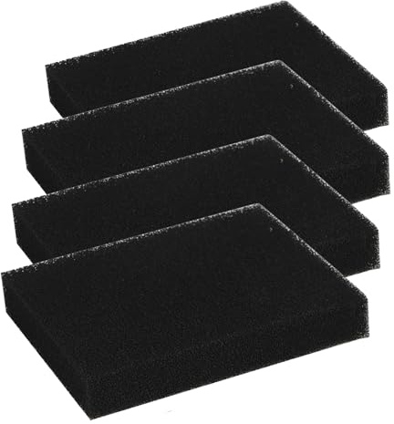 4 filtros de esponja de carbón para sistemas de escape SOG, 128 × 99 × 22 mm, filtro de carbón activo para modelos de puerta Thetford, caravanas, caravanas, inodoros, repuesto para 517 000 1