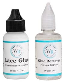 Lace Wig glue 38ml and Remover 30ml - Strong Hold, Waterproof, For Lace Wigs