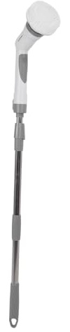 Electric Spin Scrubber with Long Handle, 390 RPM, 3 Replaceable Brush Heads for Cleaning Shower, Bathroom, Tub, Tile Floor