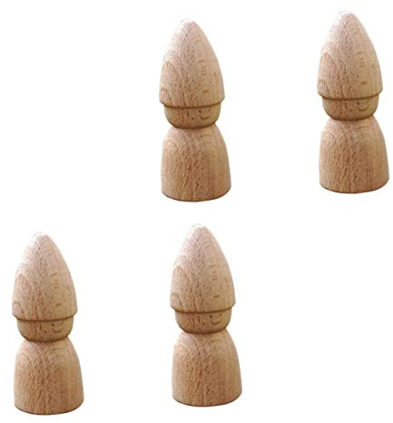 OSALADI 12pcs Unfinished Puppet DIY Kit Boys and Girls Doodle Craft Boy Girl Toy for