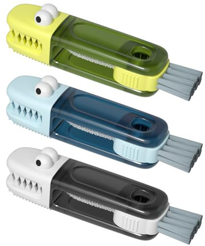 3 in 1 Cup Lid Gap Cleaning Brush Set, Multifunctional Bottle Cleaning Brush, Silicone Cup Lid Gap Cleaner, Home Kitchen Crevice Cleaning Tools