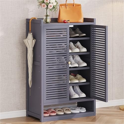 Zapatero con Puertas correderas, Organizador de Zapatos, Organizador Multifuncional, Zapatero para Armario, Zapatero para Entrada, Sala de Estar, Pasillo, fácil Montaje.