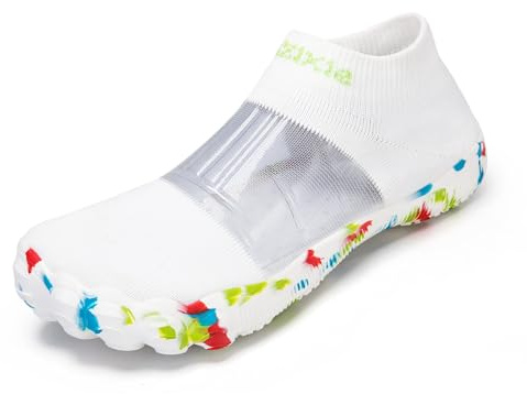 Generisch Barfußschuhe Damen Herren Barfuss Schuhe Schnell Trocknend Wasserschuhe mit Breite Zehenbox Surfschuhe Atmungsaktiv Tauchschuhe Badeschuhe Sneaker für Outdoor Fitness Gym Schuhe