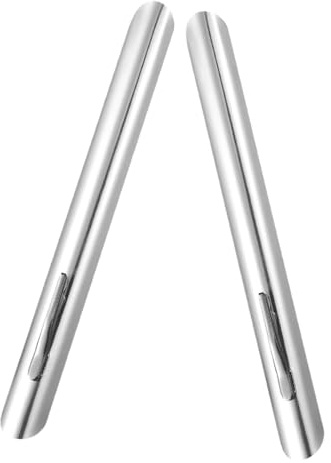 Homoyoyo Spazzola Leva Briciole da Tavolo in Acciaio Inox 2 Pezzi Argento | Ristorante e Casa, Pulizia Rapida del Piano, Impugnatura Comoda, Design Elegante e Pratico