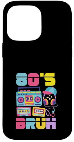 Vintage Retour aux années 80 Retro Boombox 80's Bruh Coque pour iPhone 14 Pro Max