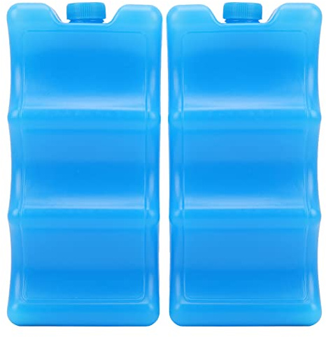 EMUKOEP Konturierter Muttermilch-Eisbeutel, Wiederverwendbarer Kühlakku aus Gummi für Babyflaschen, Lunch-Taschen, Lebensmittelkonservierung, Reisen