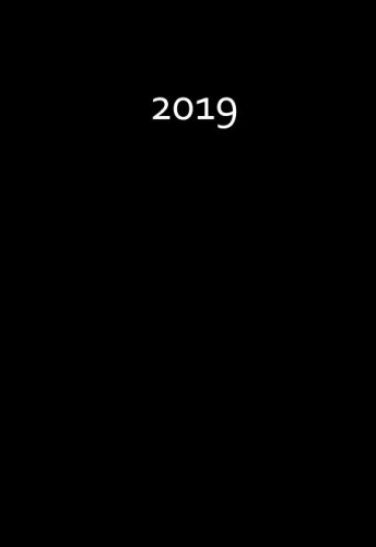 Mini Kalender 2019 - BLACK - ca. DIN A6, 1 Woche pro Seite