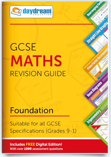 GCSE Maths (Foundation) | Pocket Posters: The Pocket-Sized Maths Revision Guide | Includes FREE digital edition available for computers, smart phones and tablets, with over 1,000 assessment questions!