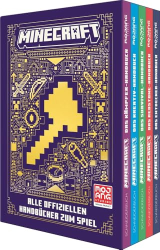 Minecraft Alle offiziellen Handbücher zum Spiel: Alle Handbuch-Bestseller in einem hochwertig veredelten Schuber | Das perfekte Geschenk für Gaming-Fans und Minecraft-Anfänger (Minecraft Handbuch)