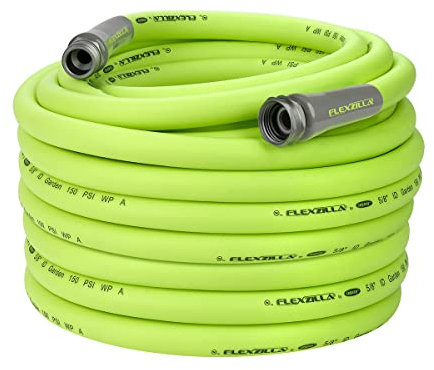 Flexzilla Garden Hose 5/8 in. x 100 ft., Heavy Duty, Lightweight, Drinking Water Safe, Zilla - HFZG5100YW-E, Green