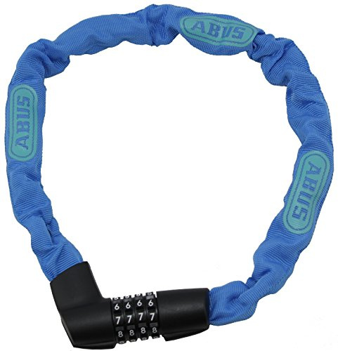 Abus 1385/75 Neon Blue, Lucchetto a Catena. Unisex-Adulti, Blu, 75 cm