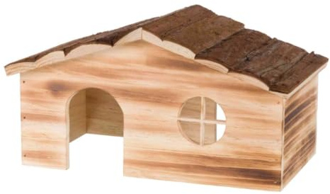 Haus Ragna 2 Ausgänge Meerschw., Rindenh./gefl., 35 × 18 × 20 cm