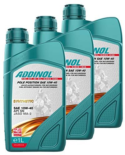 Addinol 3X Motoröl Motorenöl Motor Motoren Motor Oil Engine Oil Pole Position SAE 10W-40 1L Motorrad