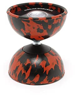 Mister Babache- Diabolo Medium Arlequin, 0727, Negro/Rojo, No Size