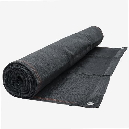 WERKA PRO, Brise Vue Jardin en Polyéthylène Renforcé 300g/m² - Rouleau 2 x 10 m - Résistant aux Intempéries, Haute Opacité 95% - Gris Anthracite avec Liseré Orange | Aluminium, installation facile, robuste, durable, usage jardin et terrasse, piscine, extérieur, opacité 95%, angles renforcés