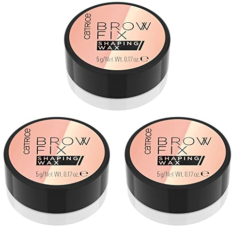 Catrice Brow Fix Shaping Wax, Augenbrauengel, Nr. 010, Transparent, definierend, fixierend, sofortiges Ergebnis, vegan, ohne Mikroplastikpartikel, Nanopartikel frei, ohne Parfüm, 3er Pack (3x5g)