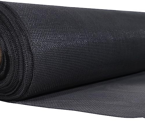 MEEYI Moustiquaire Fenêtre Magnétique 150x2700cm Moustiquaire Porte Découpable dans la Largeur Rideaux Anti Mouche Kit Moustiquaire Fenêtre Noir