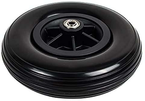 ANSNOW 8-Zoll-Rollstuhl-Vorderrad, Ersatzteile Für Elektrorollstühle, Universalrad, Solides Kleines Vorderrad Aus Pu)/Schwarz/(1 Zählung)