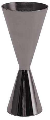 Jigger for Bartending, Alcohol Measuring Tool Stainless Steel Cocktail Jigger with Internal Measurement Cocktail Measuring Cup Jigger for Bartender(Black)