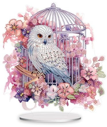 Starnearby DIY Diamond Painting Weihnachten Deko Schneemann 5D Diamant Painting Kreative Nachtlicht Bastelset Diamantmalerei Kunst Set Ornamente Geschenke für Anfänger