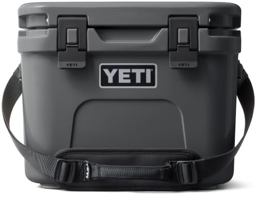 YETI Roadie 15 Kühlbox Charcoal – kleine tragbare Outdoor Kühlbox für Camping, Reisen & Angeln, robuste Eisbox mit hoher Isolierleistung