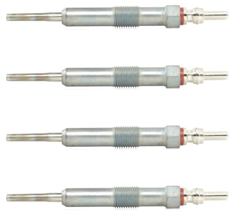 (Lot de 4) Bougies de Préchauffage pour Logan Sandero Duster Dokker Note Qashqai Cube Juke Pulsar Micra Modus Clio Twingo Laguna Kangoo Megane Scénic Captur Q30 Classe A B Citan 1,5 DCI