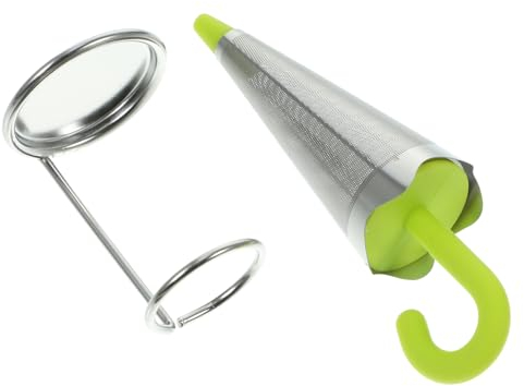 COLLBATH Stainless Steel Tea Drain Filter Silicone Tea Steeper Straining for Kitchen Use