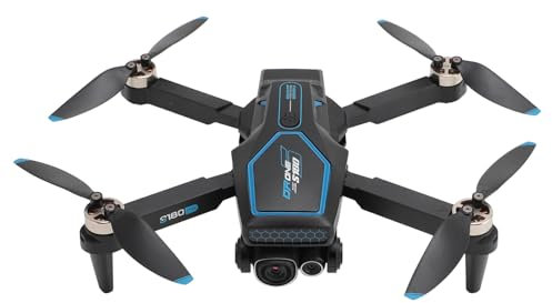Drones RC pour Adultes et Débutants, Double Caméra HD 8K, Objectif à 90 Degrés, Positionnement du Flux Optique sur 4 Côtés, Moteur sans Balais, Drones RC (Double batterie)