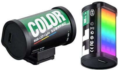 TTARTISAN Mini luz de vídeo magnética RGB Luz LED RGB Retro para cámara con Zapata de Montaje en frío