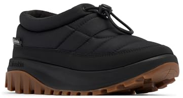 Columbia SNOWTROT Unwind, Botas para Nieve Mujer, Black, Sea Salt, 38.5 EU