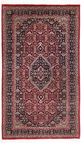 Nain Trading Indo Bidjar 91x161 Handgeknüpft Orientteppich Teppich Wolle Indien