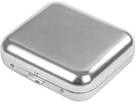 FRCOLOR Mini-taschenaschenbecher Aus Metall Mit Deckel Tragbarer Zigarettenkippenbehälter Für Auto Reise Draußen Rostfrei Stahl