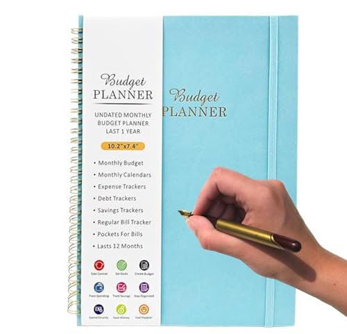 Monatliches Haushaltsbuch, Budgetplaner 2025,Effektiver, benutzerfreundlicher Rechnungsorganisator | Bill Tracker Finanzplaner mit doppelseitigen Taschen für Familie, Freunde, Kinder