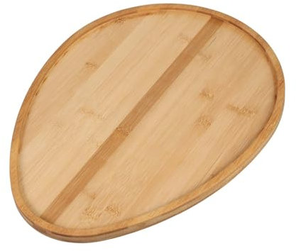 Hemobllo Bandeja De Madera Forma De Huevo De Pascua para Fiestas y Reuniones Familiares como Plato Decorativo para Servir Aperitivos y Comida
