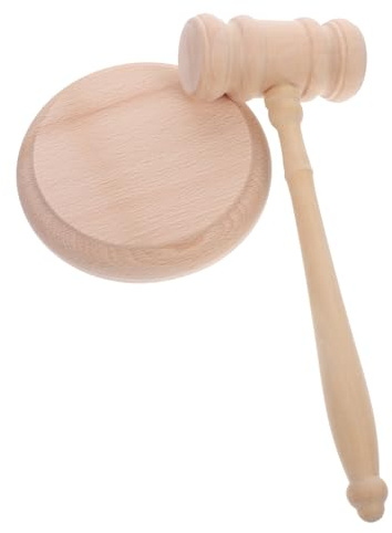 POPETPOP Marteau De Vente Aux Enchères Bois Massif Marteaux De Cour Marteau Juge pour Accessoires De Costume