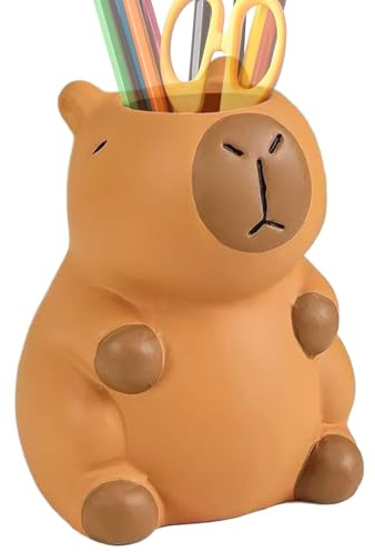Nbbwwu Lustiger Stiftehalter - Capybara Niedlicher Stiftbecher,Cartoon Aufbewahrungsbox Für Mehrere Räume