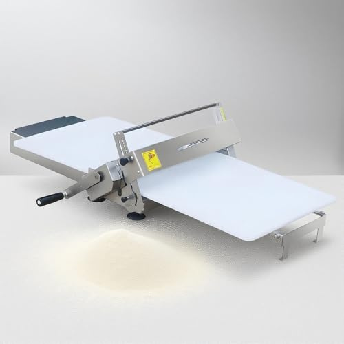 GESAIDES Teigausrollmaschine‌, Manueller Teigwalzer, Dickeneinstellung‌, für Präzises Blätterteig Teigausrollmaschine,Variable Stärken für Hobbybäcker und Kleine Cafés B
