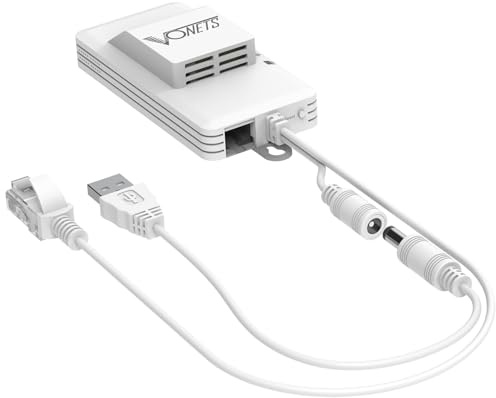 VONETS VAP11AC-Fan Dual Band WiFi Bridge Wireless Router WiFi to Ethernet Convert DC/USB Powered for AGV, DVR IoT devices with Smart Cooling Fan