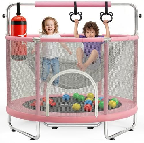 Hurtle Cama Elástica para Niños con Red de Seguridad