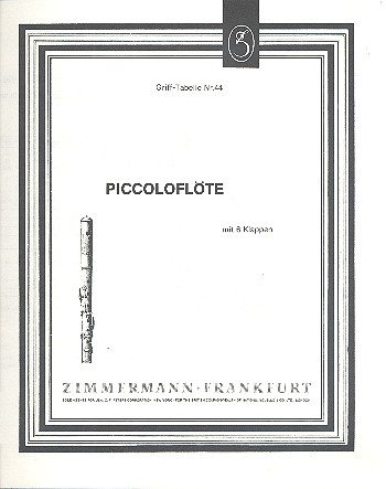 Doigtés pour la flûte piccolo (6 clefs)