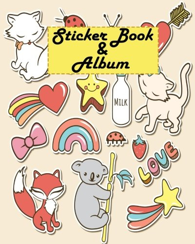 Sticker Book & Album: Blank Sticker Book for kids 2-4 size 8x10 91pages