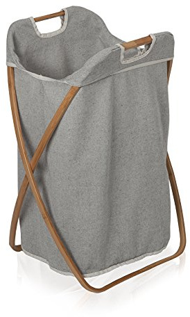 Möve Bamboo Luxe Wäschkorb, dark grey
