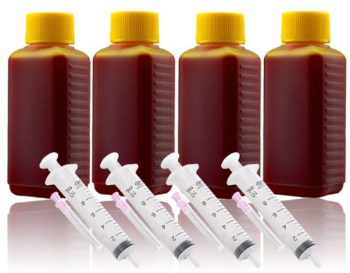 400ml Nachfülltinte Druckertinte Refillset für CANON (gelb/yellow)