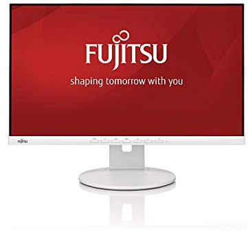 Fujitsu Display B24-9 TE EU Business Linie 60,5cm 23,8Zoll Breit Display Ultra Schmaler Rand LED Hellgrau DisplayPort HDMI VGA USB