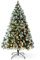 VeryMerry 6FT 'Claudia' Pre-Lit Christmas Tree with 300 Built-In Warm White LED Lights with Auto-Off Timer, 8 Lighting Modes, Decorative Pinecones and Berries
