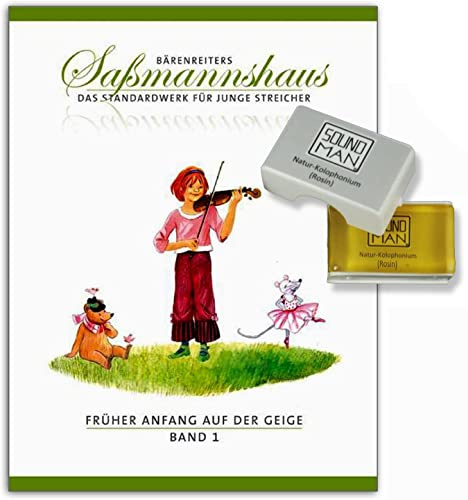 Früher Anfang auf der Geige Band 1 + Kolophonium (Rosin) ISMN 9790006536450 Bärenreiters Saßmannshaus - Das Standardwerk für junge Streicher