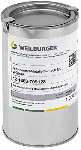raik 704527 Ofenlack 1 kg Senotherm Lack Gussgrau