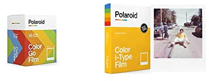 Polaroid 6017 Go Instant Film - Compatibile con Fotocamera Go, Pacchetto 16 Foto Istantanee & 6000 Pellicola Istantanea Colore i-Type
